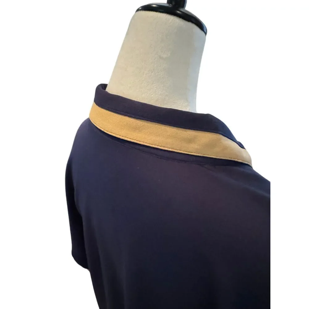 Reebok NFL/NFC West LA Rams Embroidered Navy Gold Quarter Zip Pullover Jacket XL
